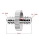 1/4" Male to 1/4" Male Threaded Metal Adapter